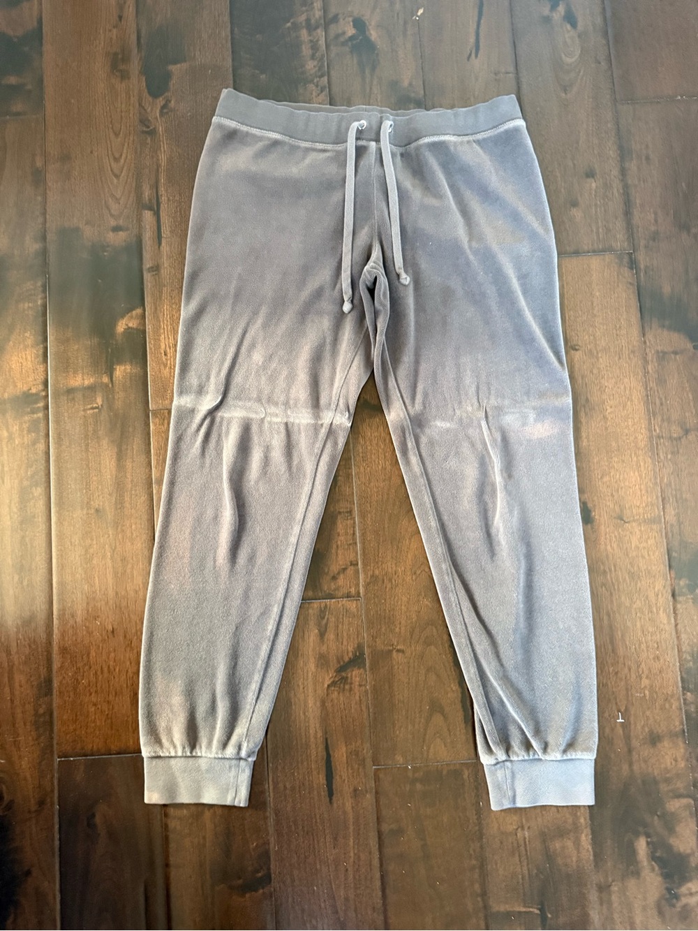 Juicy Couture Light Gray Velour Jogger Pants